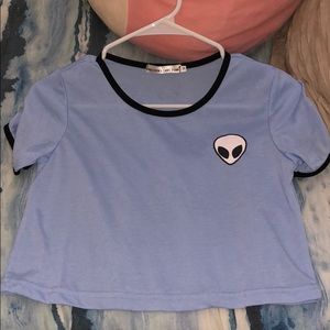 Cropped alien top